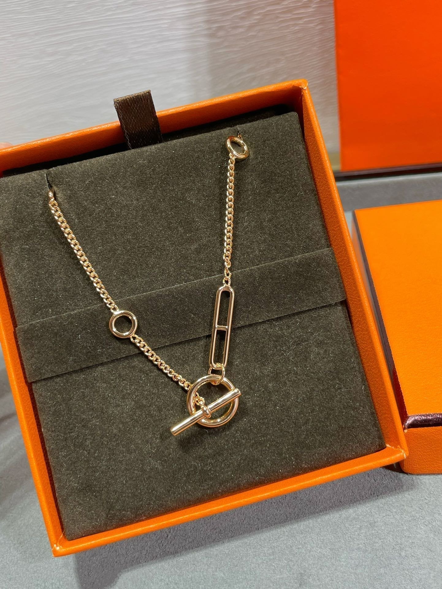 [Perla Lux]HM STERLING CHAINE D'ANCRE HEART