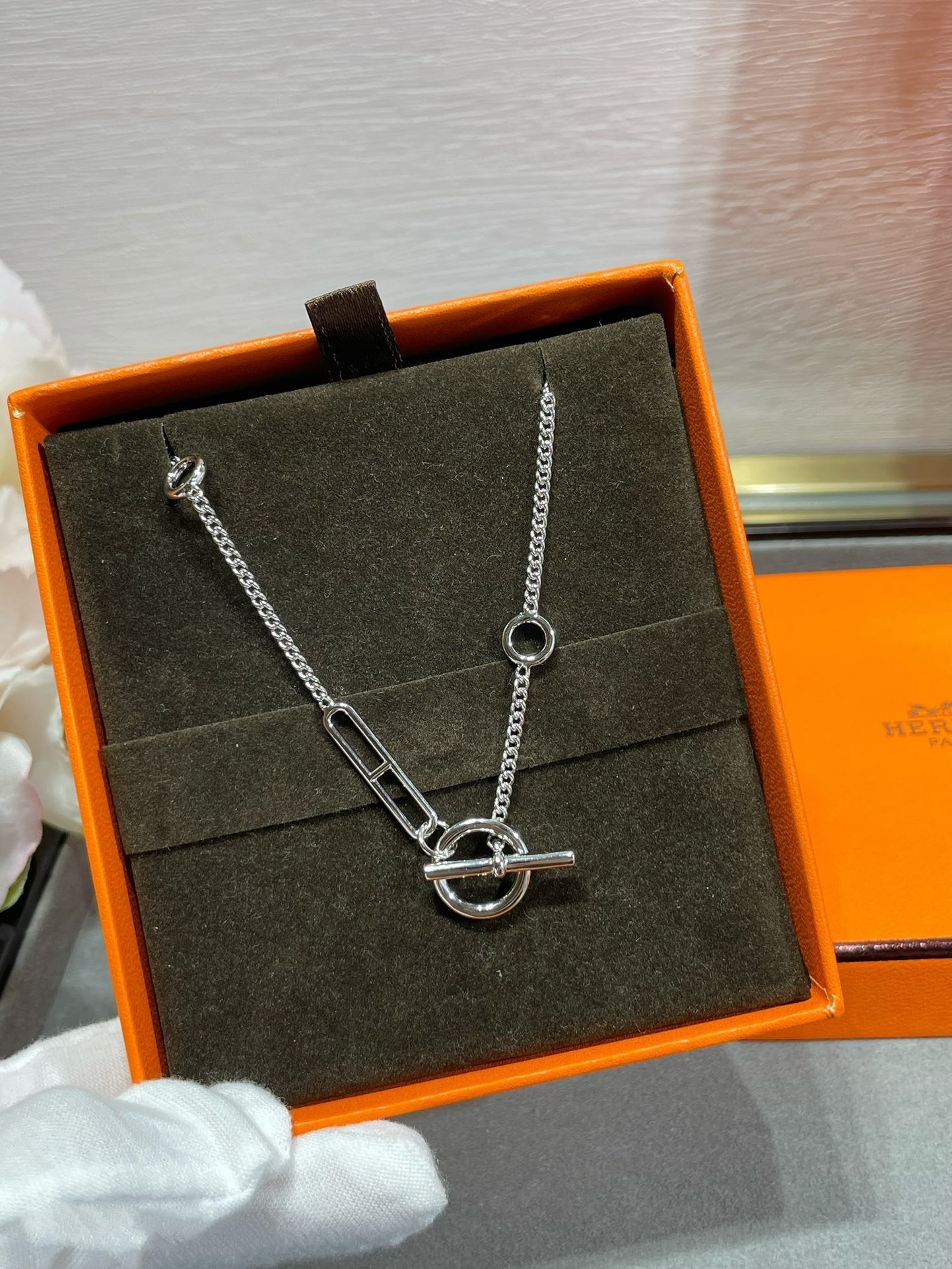 [Perla Lux]HM STERLING CHAINE D'ANCRE HEART