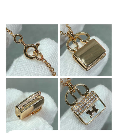 [Perla Lux]H CIRCE MOISSANITE PENDANT NECKLACE GOLD