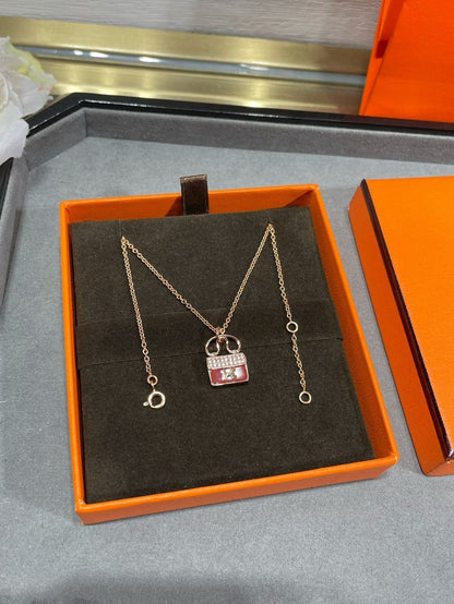 [Perla Lux]H CIRCE MOISSANITE PENDANT NECKLACE GOLD