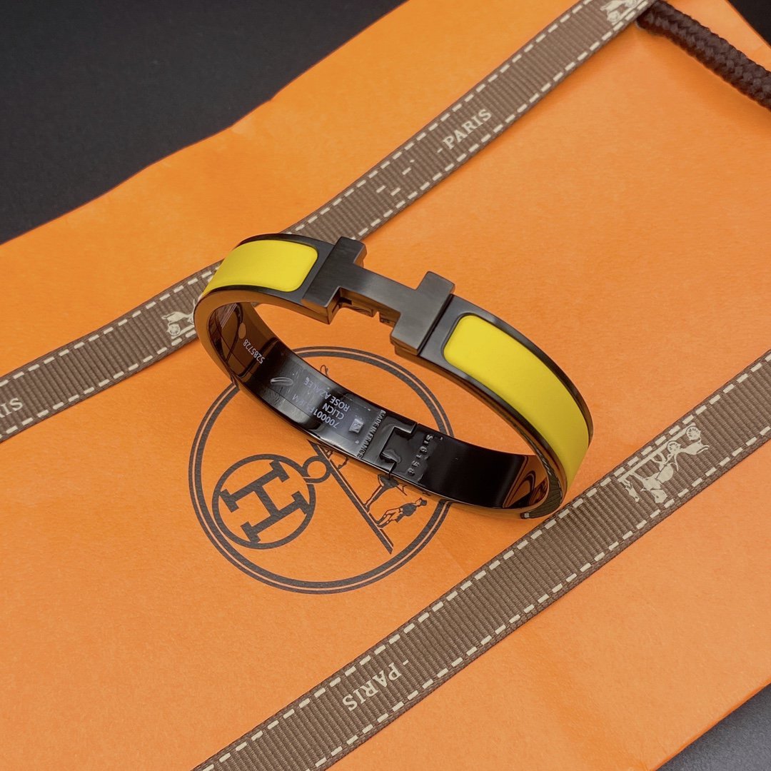 [Perla Lux]CLIC HM SO BLACK YELLOW BRACELET
