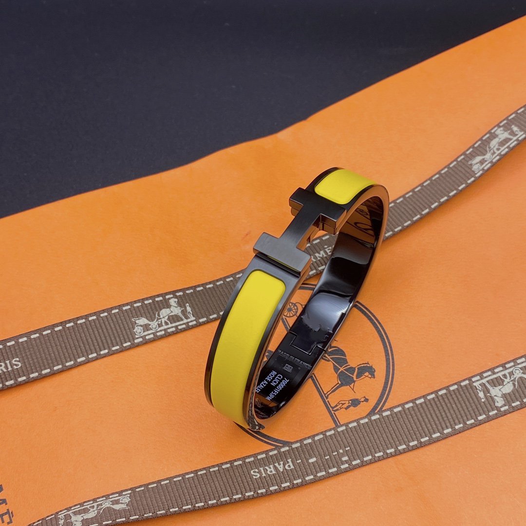 [Perla Lux]CLIC HM SO BLACK YELLOW BRACELET