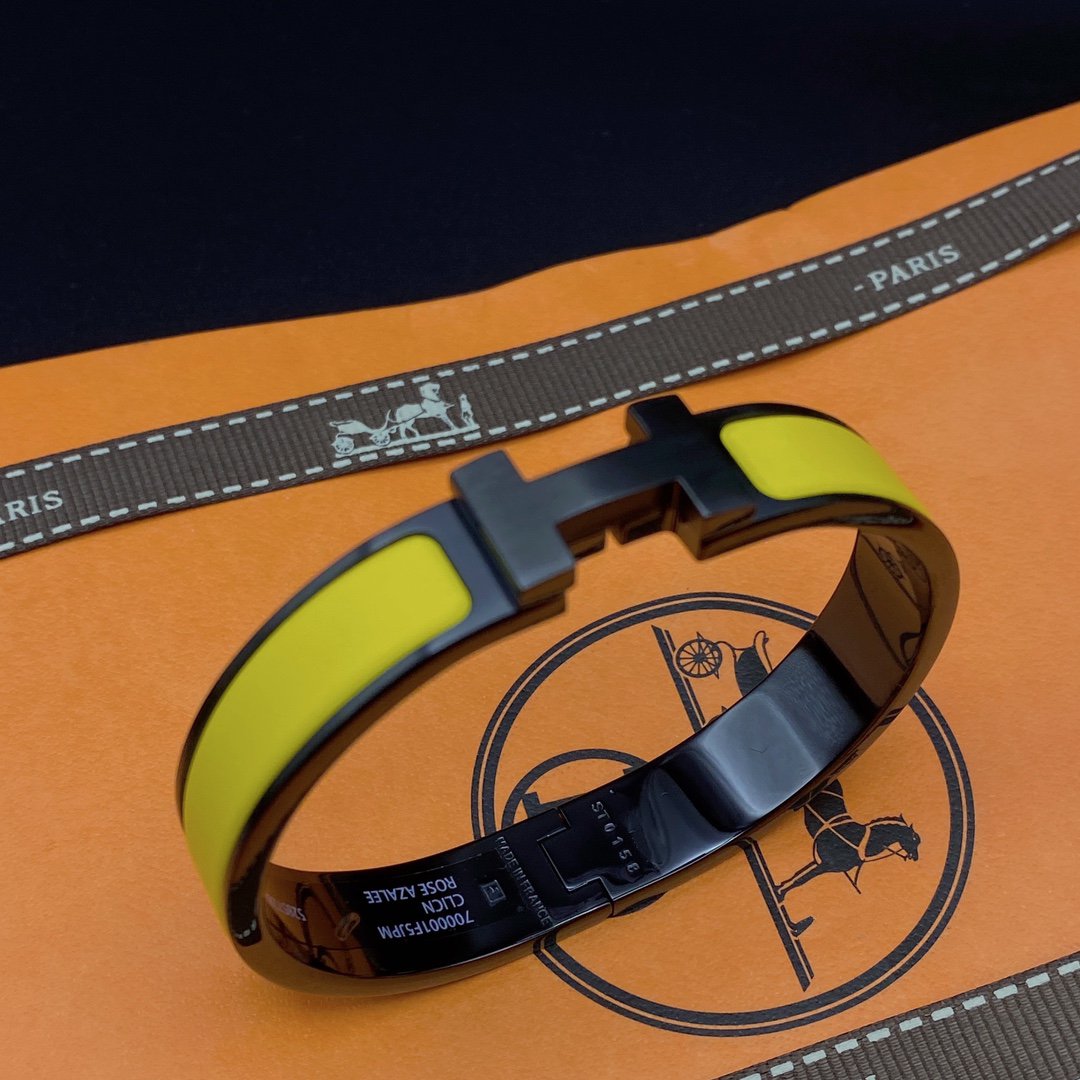 [Perla Lux]CLIC HM SO BLACK YELLOW BRACELET