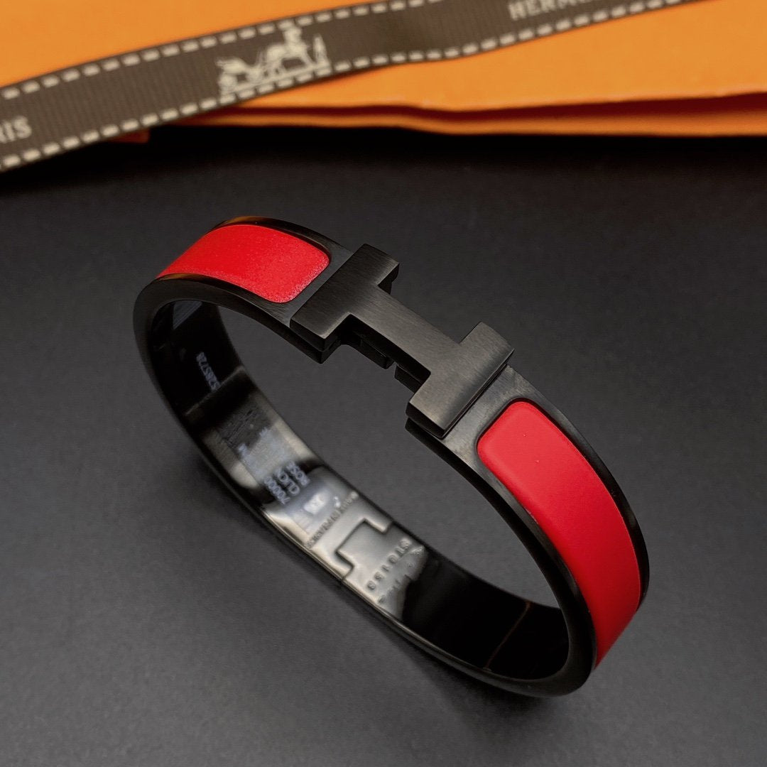 [Perla Lux]CLIC HM SO BLACK RED BRACELET