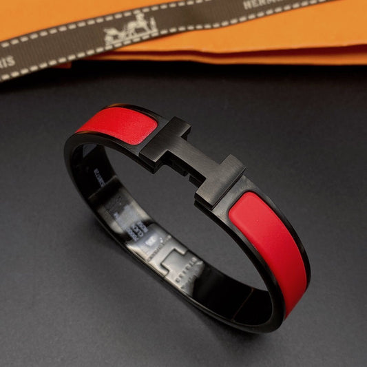 [Perla Lux]CLIC HM SO BLACK RED BRACELET