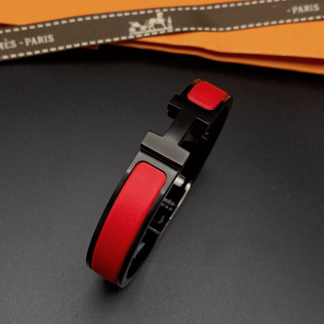 [Perla Lux]CLIC HM SO BLACK RED BRACELET