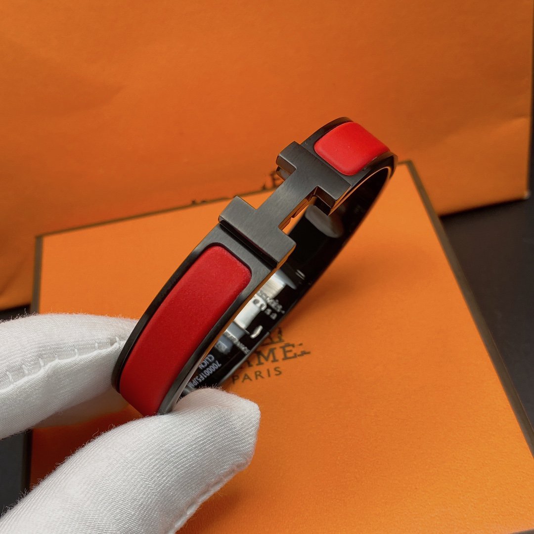 [Perla Lux]CLIC HM SO BLACK RED BRACELET