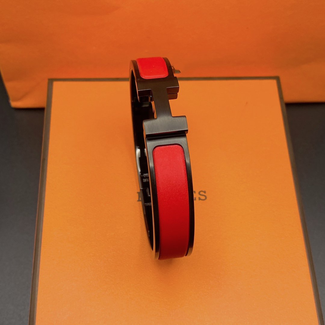 [Perla Lux]CLIC HM SO BLACK RED BRACELET