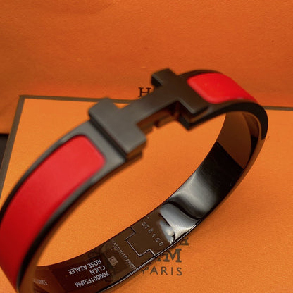 [Perla Lux]CLIC HM SO BLACK RED BRACELET