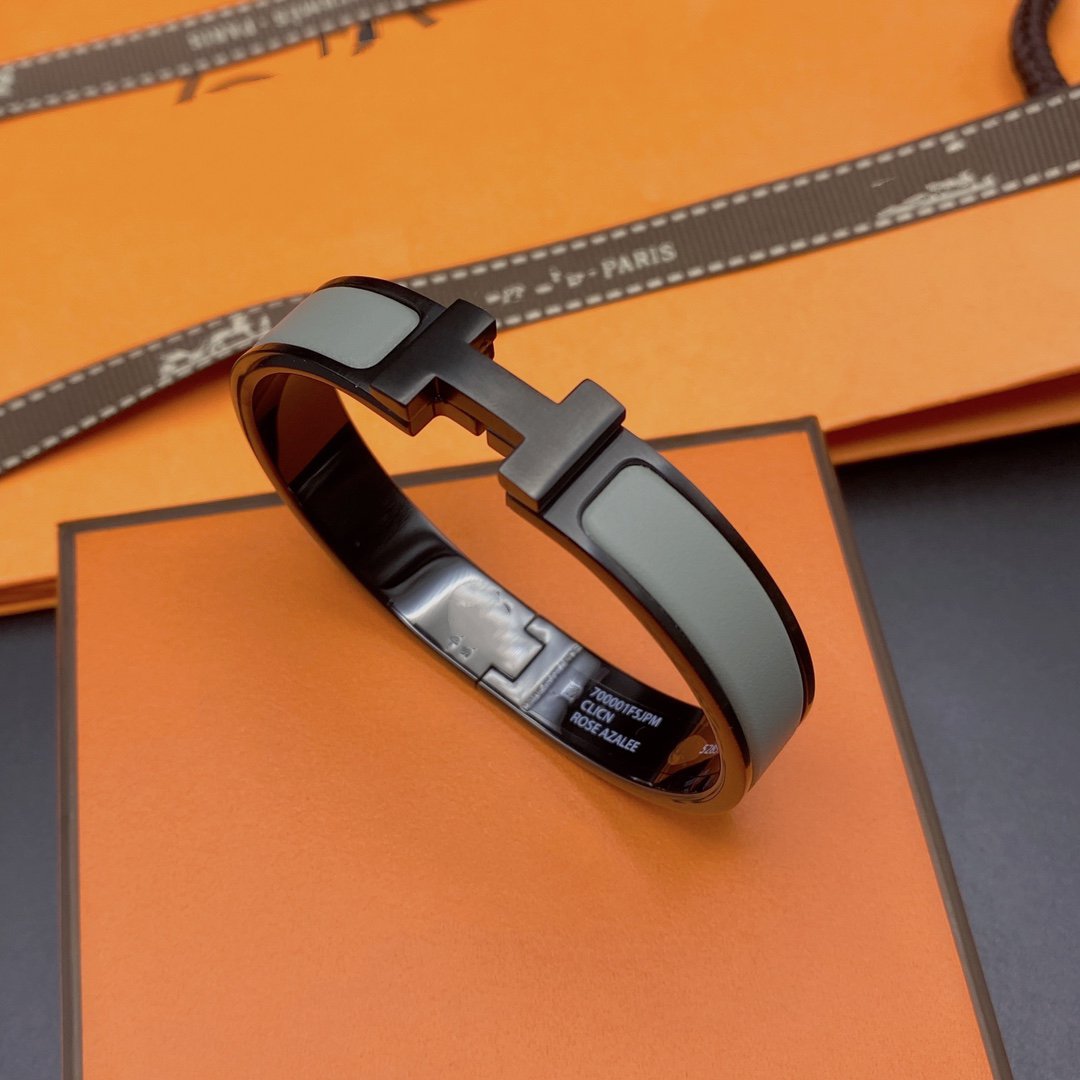 [Perla Lux]CLIC HM SO BLACK GREY BRACELET