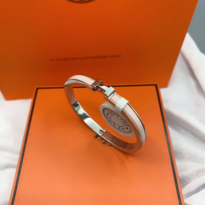 [Perla Lux]CLASSIC HM CLIC  PINK 8MM ENAMEL BRACELET