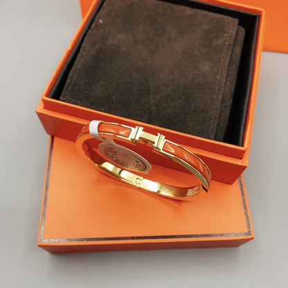 [Perla Lux]CLASSIC HM CLIC RED 8MM ENAMEL BRACELET