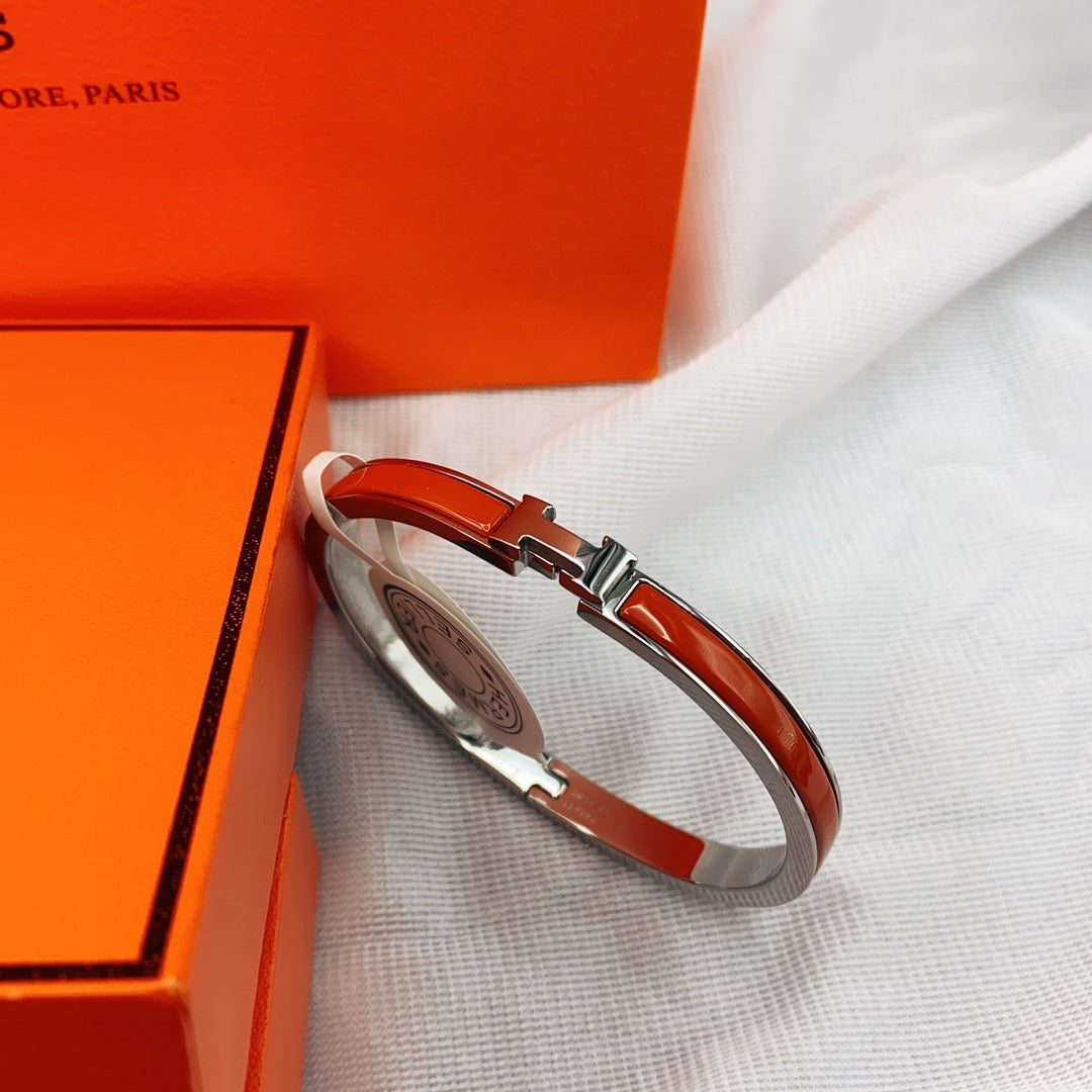 [Perla Lux]CLASSIC HM CLIC RED 8MM ENAMEL BRACELET