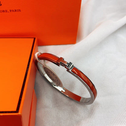 [Perla Lux]CLASSIC HM CLIC RED 8MM ENAMEL BRACELET