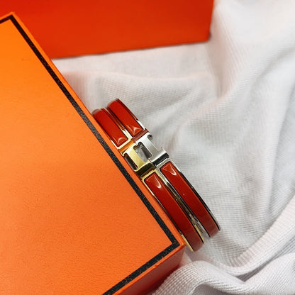 [Perla Lux]CLASSIC HM CLIC RED 8MM ENAMEL BRACELET