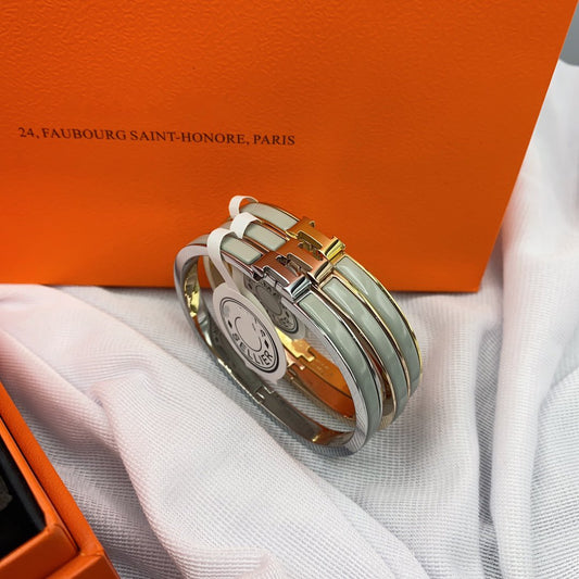 [Perla Lux]CLASSIC HM CLIC GREEN 8MM ENAMEL BRACELET