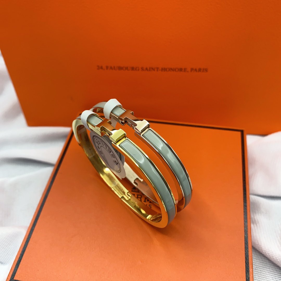 [Perla Lux]CLASSIC HM CLIC GREEN 8MM ENAMEL BRACELET