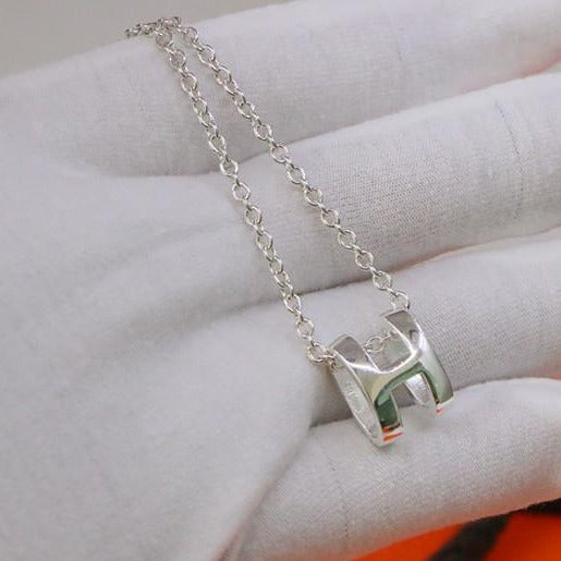 [Perla Lux]HM NECKLACE H LETTER OVAL SERIES