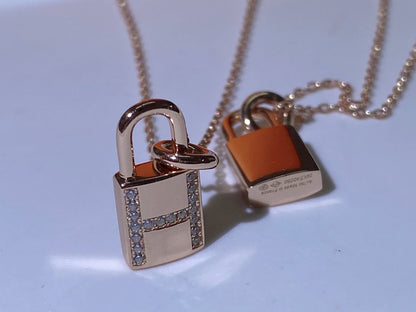 [Perla Lux]HM ADVANCED NICHE LOCK HEAD NECKLACE DIAMONDS