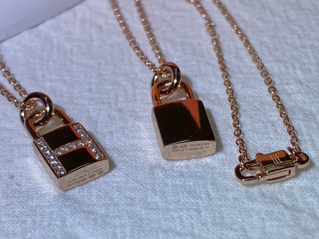 [Perla Lux]HM ADVANCED NICHE LOCK HEAD NECKLACE DIAMONDS