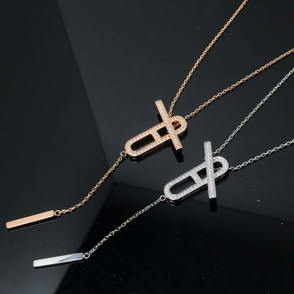 [Perla Lux]HM NECKLACE PLATINUM ROSE GOLD DIAMOND