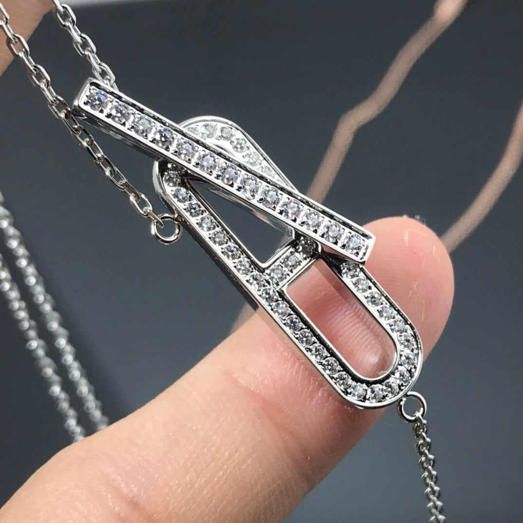 [Perla Lux]HM NECKLACE PLATINUM ROSE GOLD DIAMOND