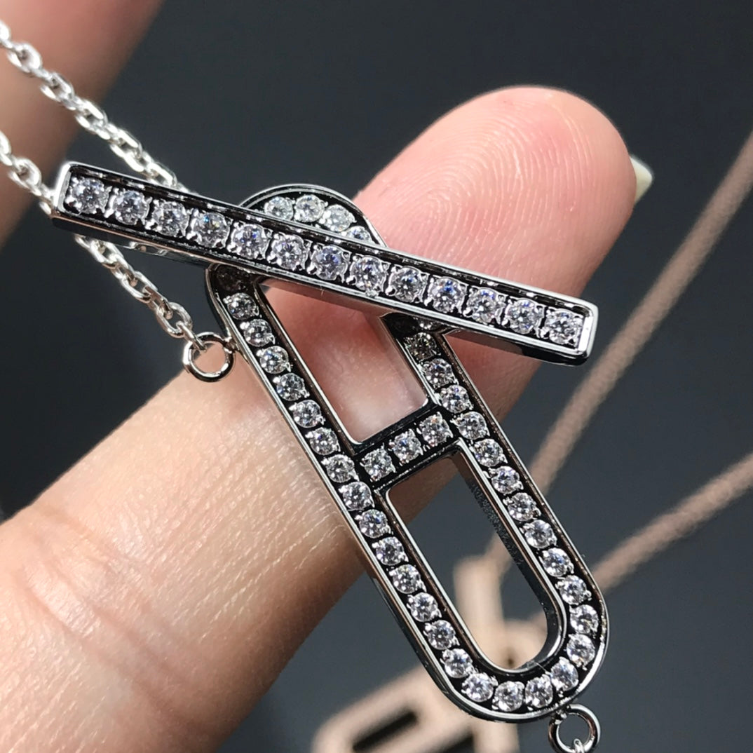 [Perla Lux]HM NECKLACE PLATINUM ROSE GOLD DIAMOND