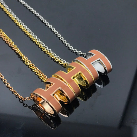 [Perla Lux]H NECKLACE BROWN