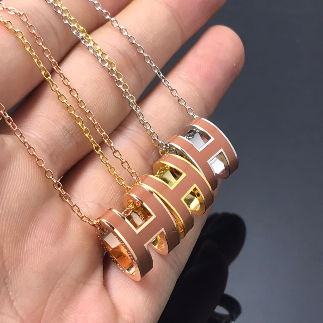 [Perla Lux]H NECKLACE BROWN