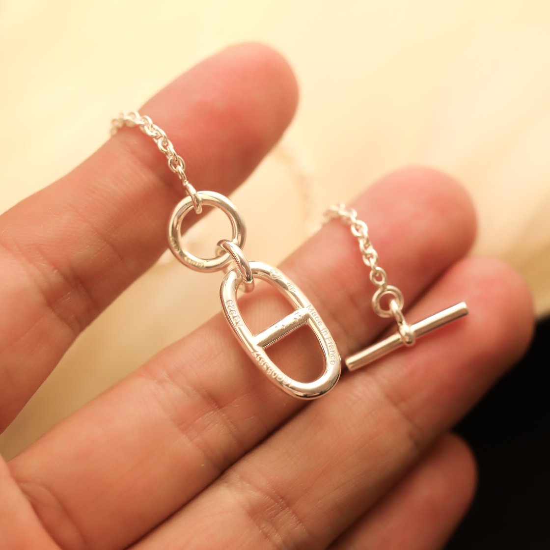 [Perla Lux]HM CHAINE D'ANCRE PENDANT NECKLACE STERLING SILVER