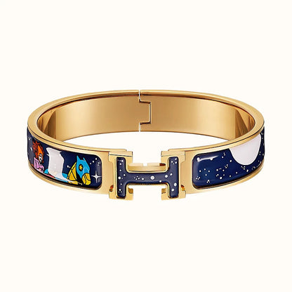 [Perla Lux]H STAR AND MOON BRACELET 12MM