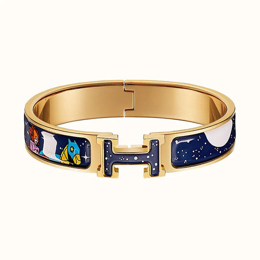 [Perla Lux]H STAR AND MOON BRACELET 12MM