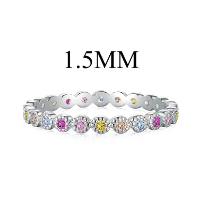 [Perla Lux]Radiant Sparkling Round Cut Daily Ring