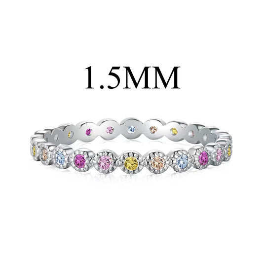 [Perla Lux]Radiant Sparkling Round Cut Daily Ring