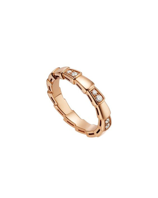 [Perla Lux]SERPENTI RING PINK GOLD  3MM