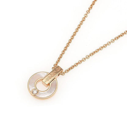 [Perla Lux]GARI NECKLACE PINK GOLD MOP