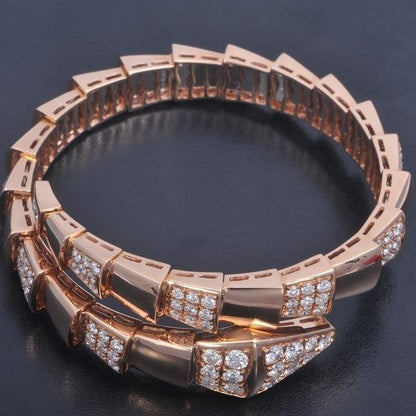 [Perla Lux]SERPENTI WIDE BRACELET PINK GOLD DIAMOND