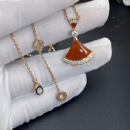 [Perla Lux]DREAM NECKLACE CARNELIAN DIAMOND