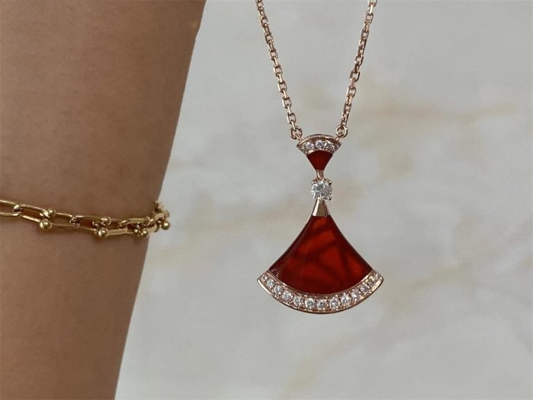 [Perla Lux]DREAM NECKLACE CARNELIAN DIAMOND