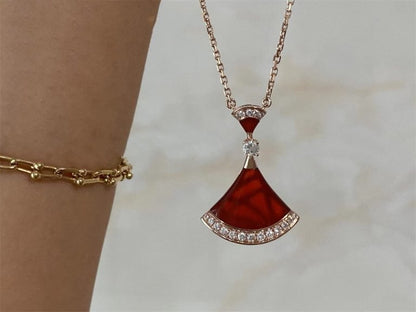 [Perla Lux]DREAM NECKLACE CARNELIAN DIAMOND