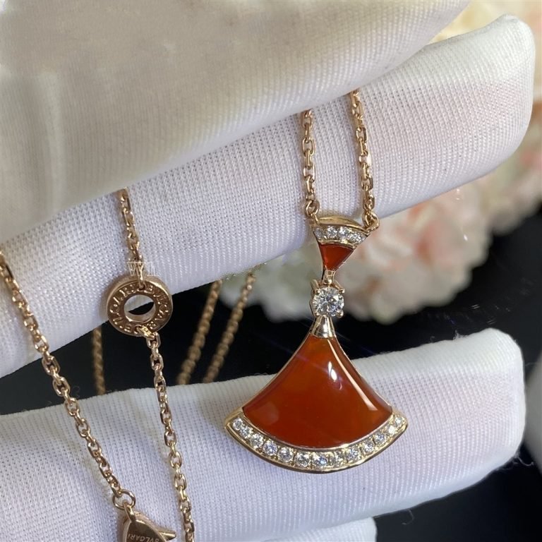 [Perla Lux]DREAM NECKLACE CARNELIAN DIAMOND