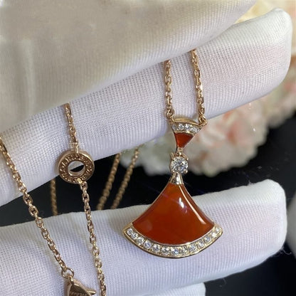 [Perla Lux]DREAM NECKLACE CARNELIAN DIAMOND