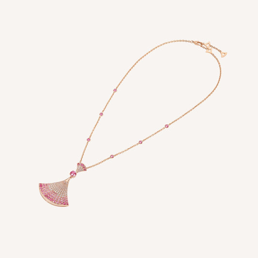 [Perla Lux]DREAM NECKLACK DIAMOND PINK GOLD