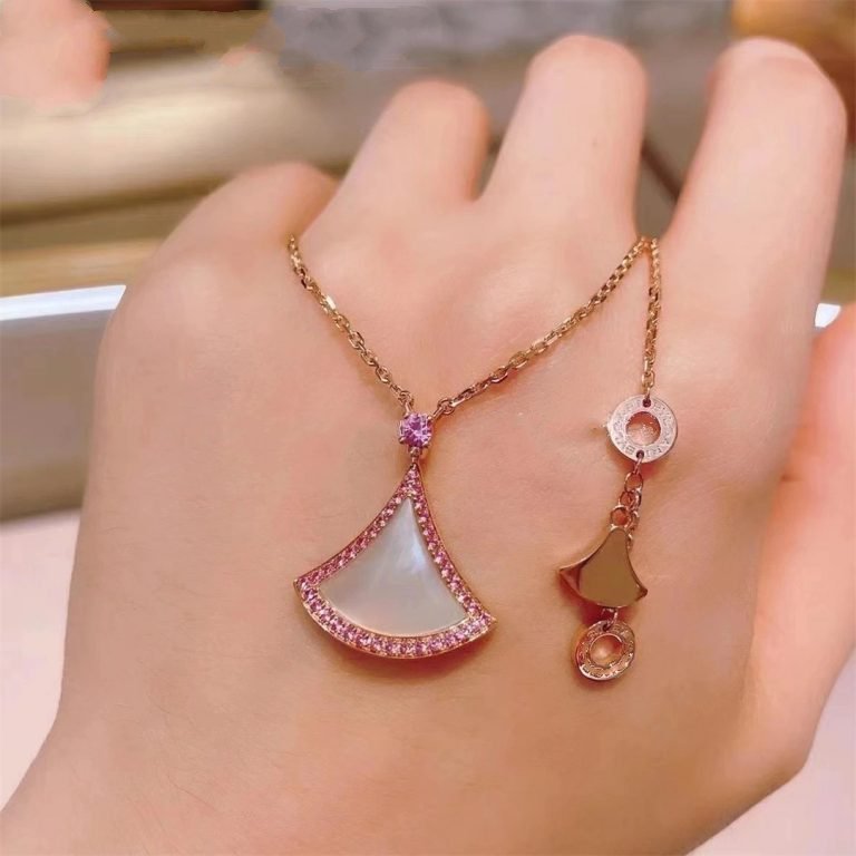 [Perla Lux]DREAM NECKLACE MOP DIAMOND PINK