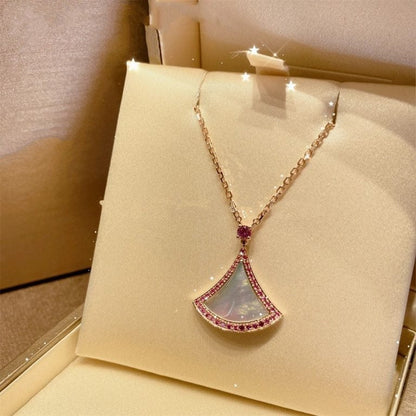[Perla Lux]DREAM NECKLACE MOP DIAMOND PINK