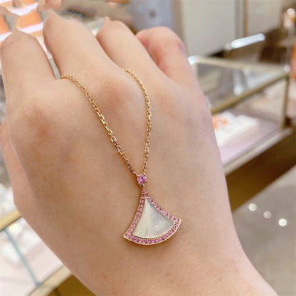 [Perla Lux]DREAM NECKLACE MOP DIAMOND PINK