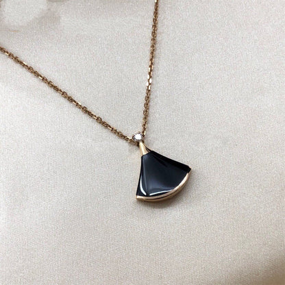 [Perla Lux]DREAM NECKLACE ONYX 1 DIAMOND