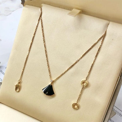 [Perla Lux]DREAM NECKLACE ONYX 1 DIAMOND