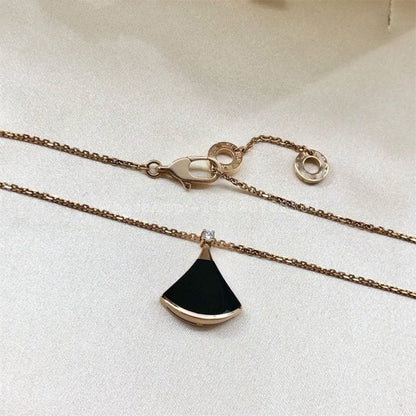 [Perla Lux]DREAM NECKLACE ONYX 1 DIAMOND