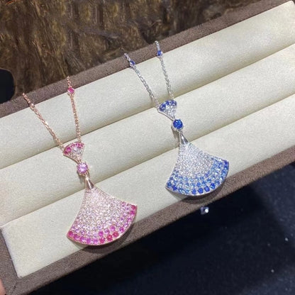 [Perla Lux]DREAM NECKLACE AGATE SILVER DIAMOND